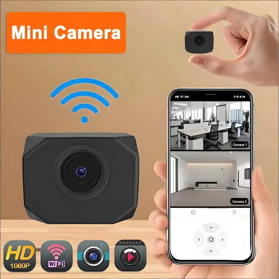 Беспроводная мини-камера видеонаблюдения 4K HD с Wi-Fi, обнаружением движения, ночным видением, для домашней безопасности, с длительным сроком службы батареи Детали для мобильных телефонов