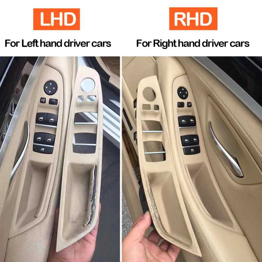 Фотография №1 товара LHD RHD Бежевый Черный Коричневый Устричный Подлокотник для внутренней двери