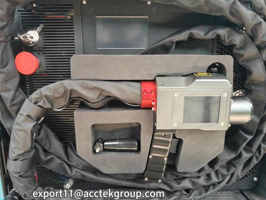 Портативный чемодан AccTek, 500 Вт, импульсный волоконный лазерный очиститель, 200 Вт, лазерный очиститель, 300 Вт, средство для удаления ржавчины с металла, краски, масла Сварочное оборудование и расходные материалы