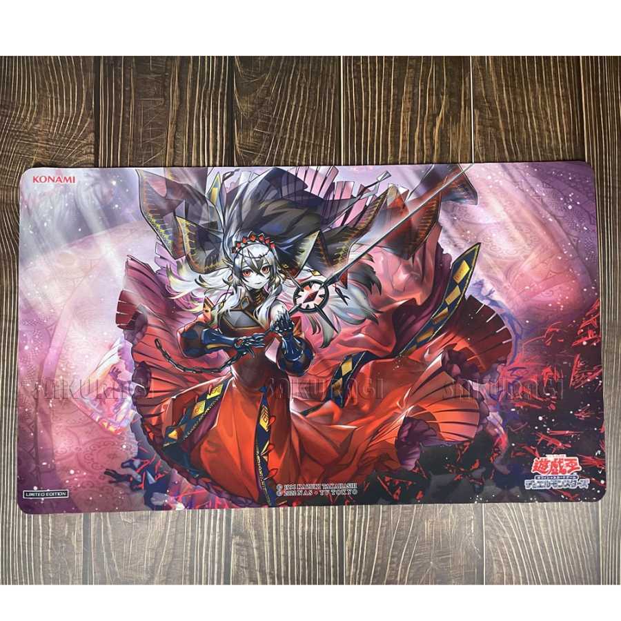 Игровой коврик для карт Yu-Gi-Oh Red Cartesia, игровой коврик YGO Mat KMC TCG OGC, геймгиох мат-186 Хобби и коллекционирование