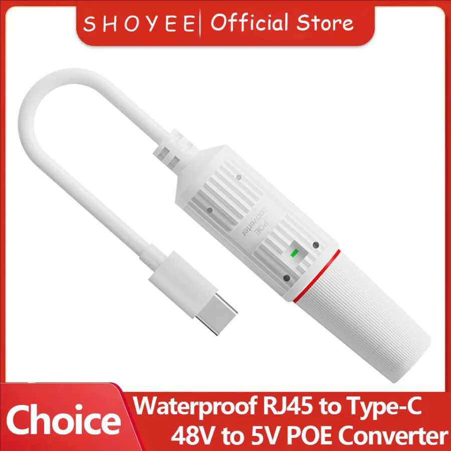 Водонепроницаемый PoE-преобразователь 48 В на 5 В, выход порта RJ45 5 В/2 А, IEEE802.3af/at для пассивных устройств 5 В Доступ к автоматизации здания