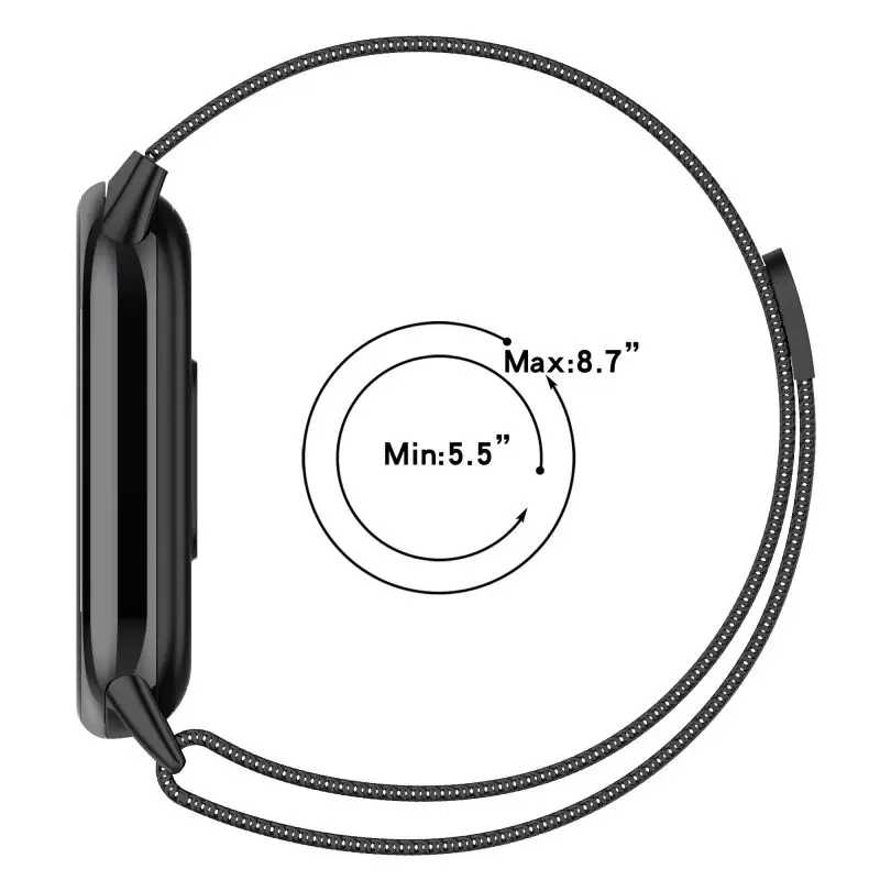 Фотография №4 товара Ремешок из нержавеющей стали для Xiaomi Mi Band 10 9