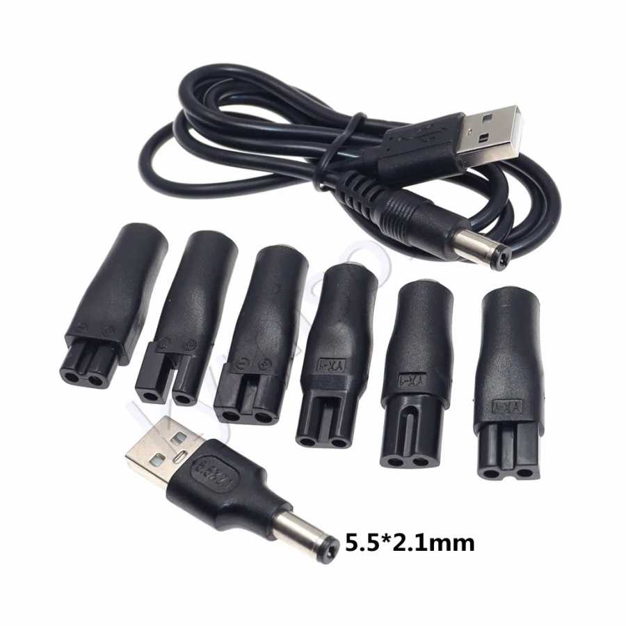 8 шт. шнур питания 5 В сменное зарядное устройство USB-адаптер подходит для всех видов электрических машинок для стрижки волос Компьютерная периферия