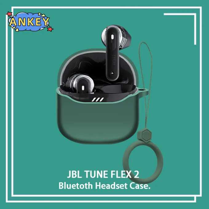 Чехол для JBL Tune Flex 2, защитный чехол для наушников, кольцо против падения, мягкий силиконовый чехол для беспроводных Bluetooth-наушников, чехол для переноски Портативное аудио и видео