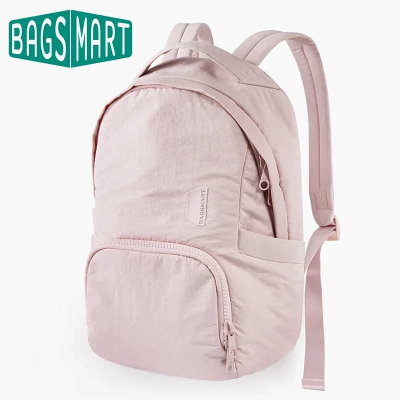 BAGSMART женский рюкзак 13-дюймовая сумка для ноутбука милая школьная сумка Kawaii противоугонные водонепроницаемые нейлоновые дорожные рюкзаки женская сумка для книг Рюкзак