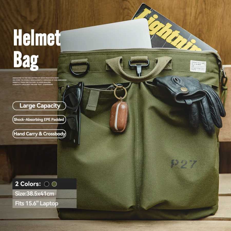 Маden Мужской Тактический АксессуарныйHelmet Carry Bag с Мульти-карманами, Рюкзаки для Путешествий с Компьютером, Laptop Hand Bag, Однополосный Рюкзак с Застежкой Дорожные сумки