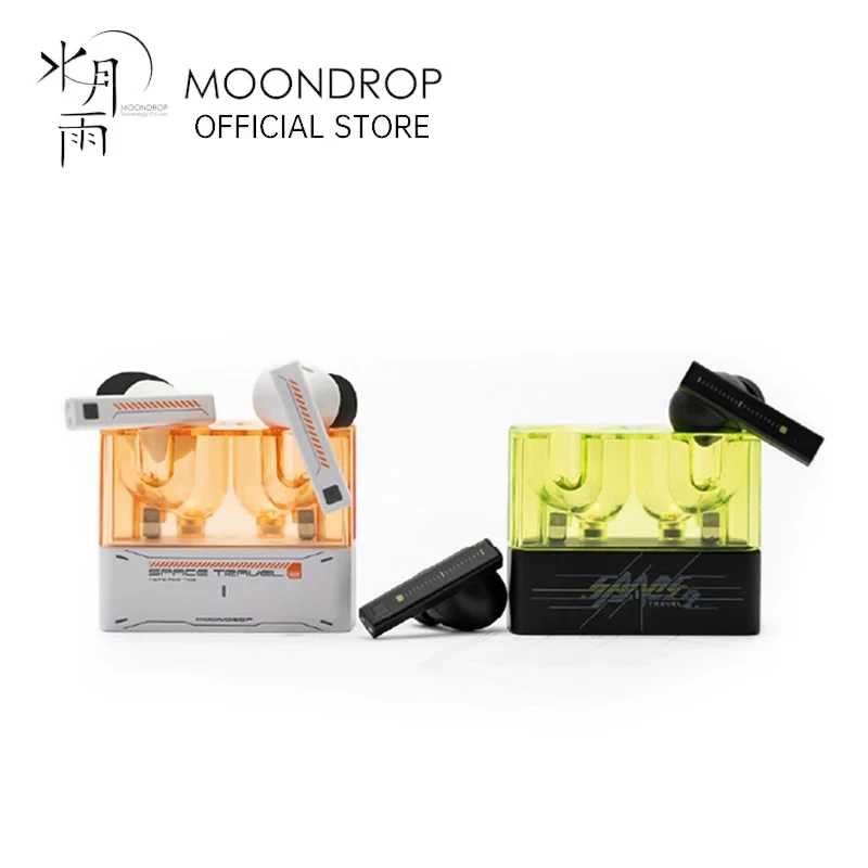 Наушники MOONDROP Space Travel 2 HiFi с шумоподавлением, беспроводные TWS, Bluetooth 6.0, ANC, игровой режим с низкой задержкой, игровые наушники SBC/AAC Портативное аудио и видео
