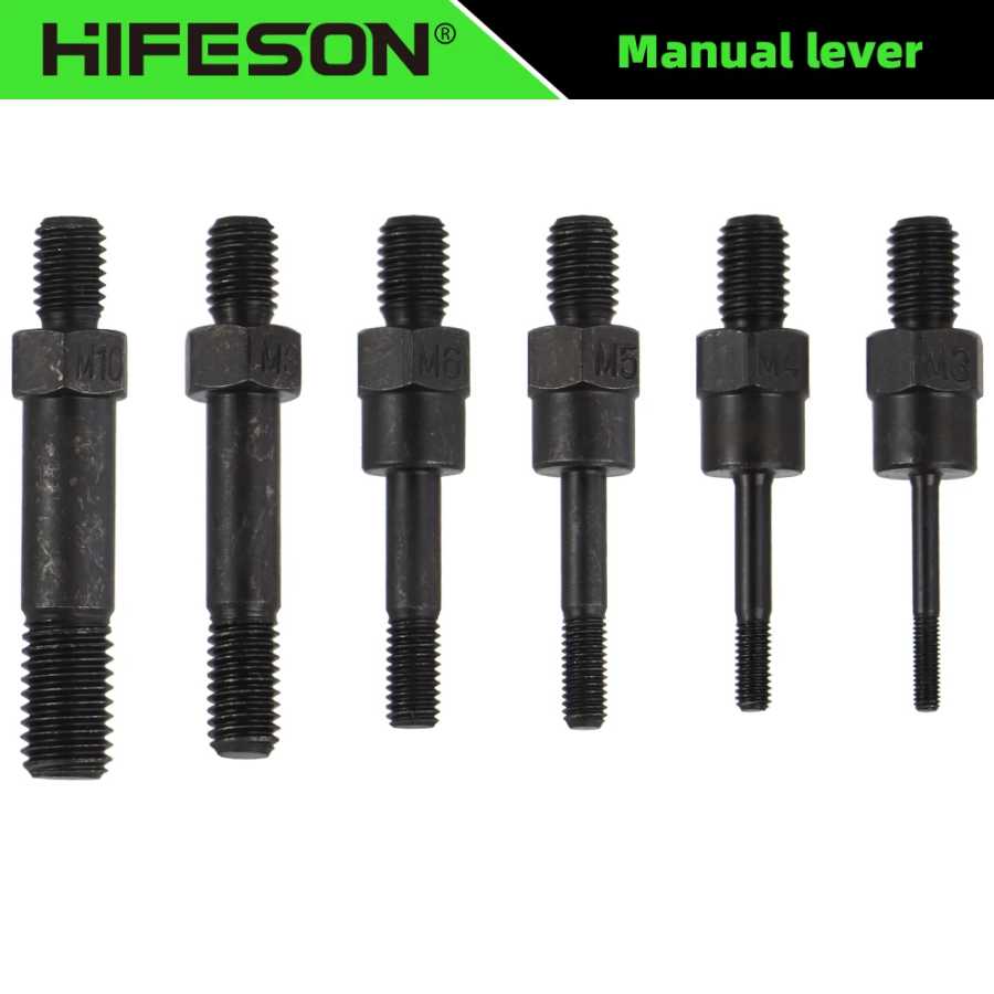 Сменные винты и тяги HIFESON для ручного заклепочника BT-606, 605, 607 (M3, M4, M5, M6, M8, M10, M12) Заклепочные пистолеты