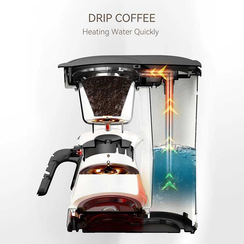 Фотография №3 товара HiBREW 3 в 1 американская капельная кофемашина для наливания кофеварка