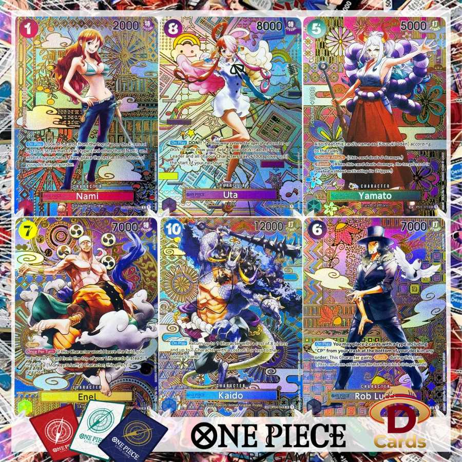 Коллекционные карты One Piece (Awakening of the New Era OP05) OPCG: аниме-карты с художественной фольгой и текстурой, английская версия Хобби и коллекционирование