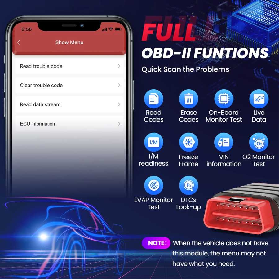 Фотография №2 товара THINKCAR Thinkdiag Mini Bluetooth OBD2 сканер диагностический инструмент полносистемный автомобильный