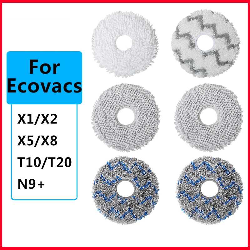 Подходит для Ecovacs X1 / X2 / X5 / T10 / T20 / T30 / T50 / N9+ Аксессуары Запчасти для робота-пылесоса Ткань для швабры Запчасти для бытовой техники