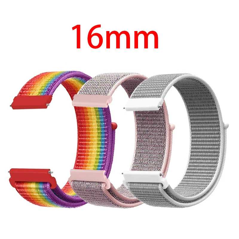 Ремешок нейлоновый для смарт-часов Huawei TalkBand B6/B3, браслет для наручных часов, спортивные Смарт-часы для смарт-часов, B57, 16 мм Аксессуары для часов