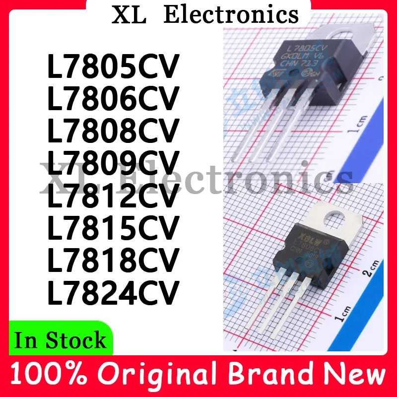 5 шт./лот L7805CV L7806CV L7808CV L7809CV L7812CV L7815CV L7818CV L7824CV новый оригинальный Электронные знаки