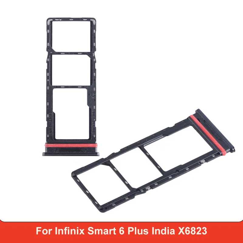 Комплект из 3 лотков для SIM-карт для Infinix Smart 6 Plus India X6823, запасная часть SIM-карты и аксессуары