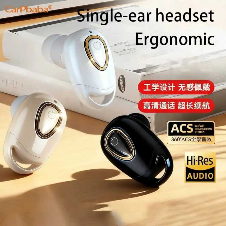 Миниатюрные невидимые беспроводные наушники Bluetooth, гарнитура Handsfree, Hi-Fi стерео, HD-звонки, наушники-вкладыши с микрофоном Портативное аудио и видео