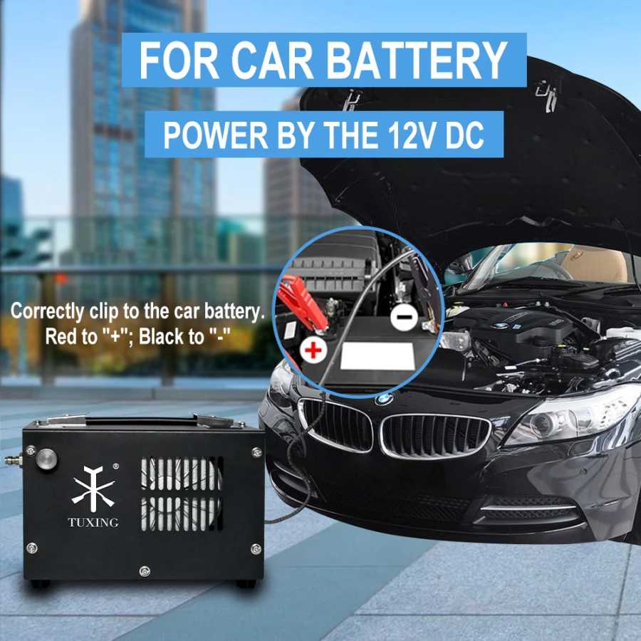 Фотография №4 товара TUXING TXES061 300 бар портативный воздушный компрессор PCP 4500 фунтов