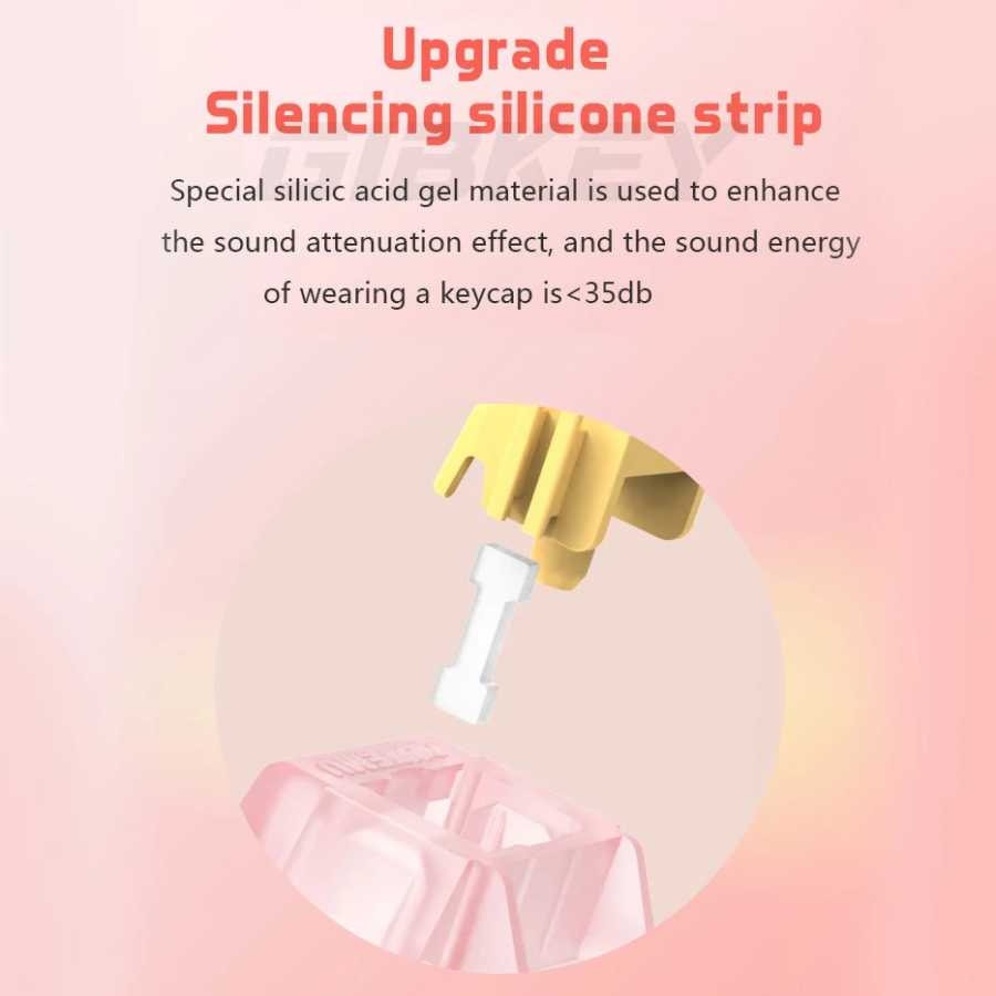 Фотография №2 товара Переключатель Outemu Silent Peach V3 Lubed Mute Lemon V3, механическая