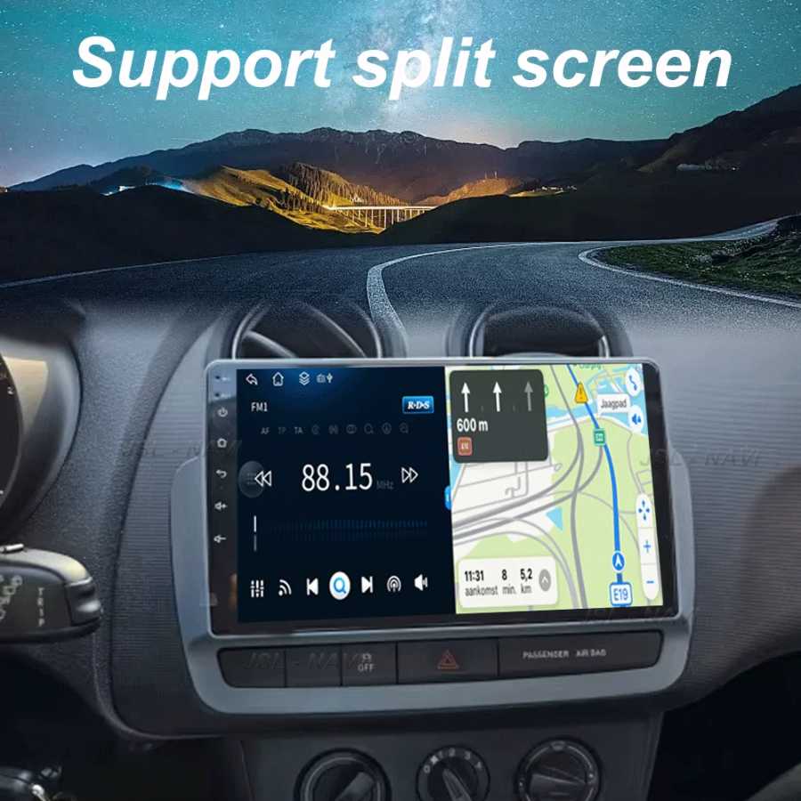 Фотография №3 товара Для Seat Ibiza 2012-2015: Автомобильный мультимедийный видеоплеер с сенсорным QLED-экраном