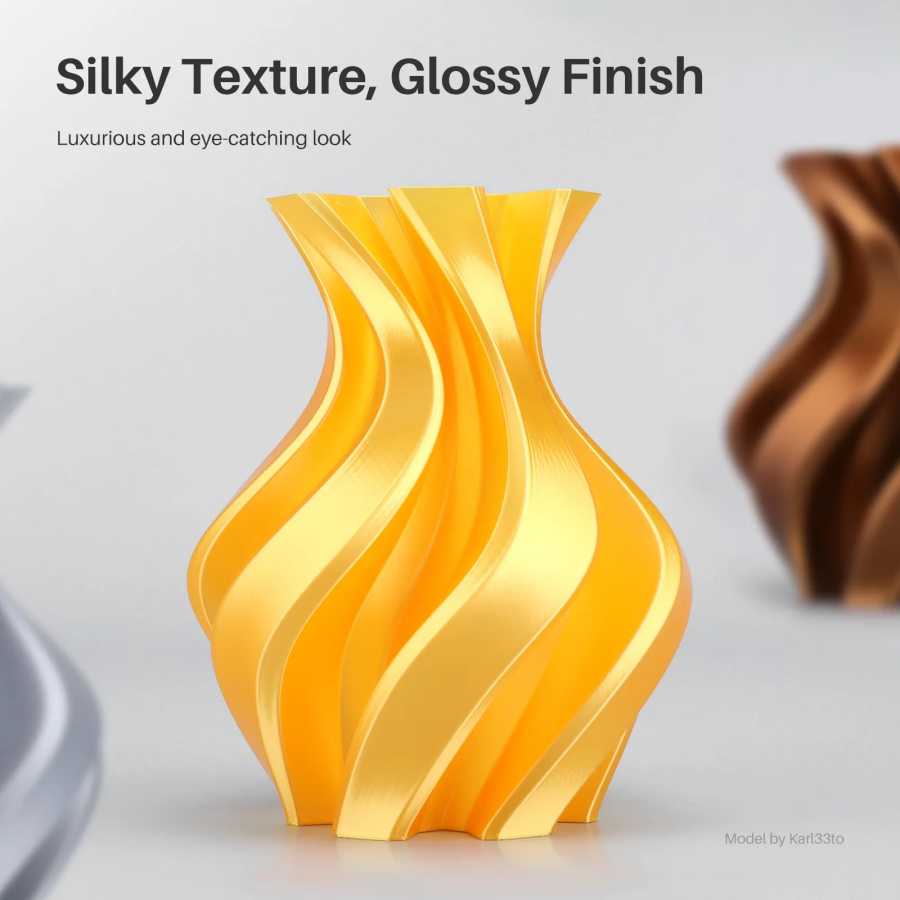 Фотография №1 товара ELEGOO Silk PLA Filament 1.75 мм, двухцветный, 1 кг, глянцевый,