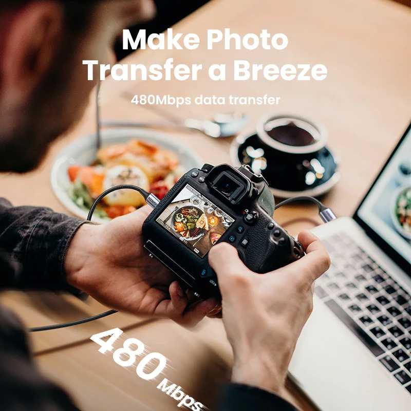 Фотография №1 товара Кабель Mini USB/USB Ugreen, для передачи данных, зарядки, поддержка быстрой