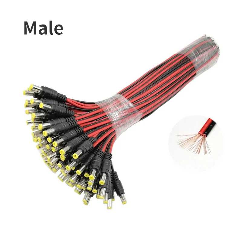 Фотография №3 товара 1 5 10piece Male Female DC Power Connector 5V 12V