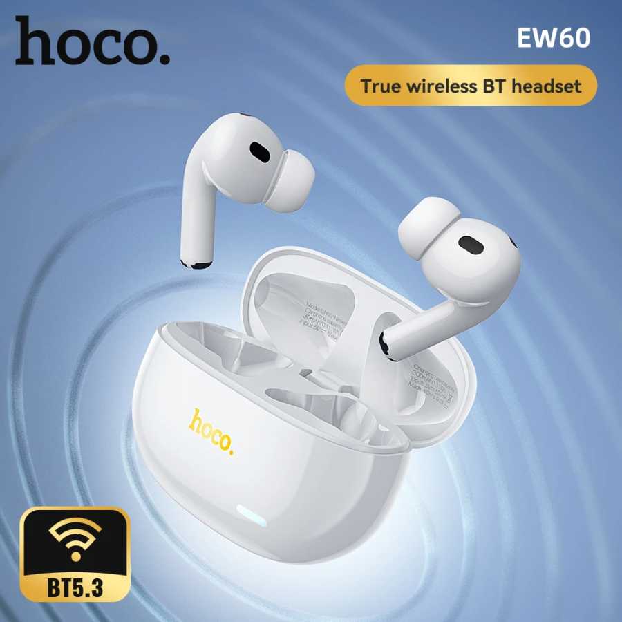 Беспроводные наушники HOCO EW60 Bluetooth 5.0 с поддержкой Hi-Res Audio, сенсорным управлением, водонепроницаемостью и микрофоном для занятий спортом и бега Портативное аудио и видео