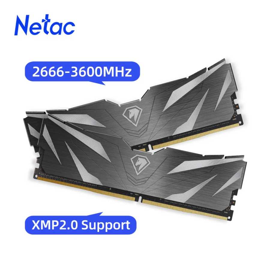 Netac DDR4 8 ГБ 16 ГБ 3200 МГц 3600 МГц 2666 МГц 16 ГБX2 8 ГБX2 XMP2.0 Настольные игровые Memoria Rams Двухканальные для материнской платы ПК Компьютерные комплектующие
