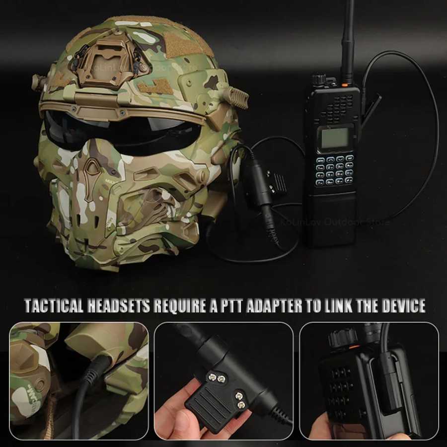 Фотография №2 товара Военный шлем FAST Helmet Встроенная коммуникационная гарнитура Противотуманный вентилятор Штурмовой