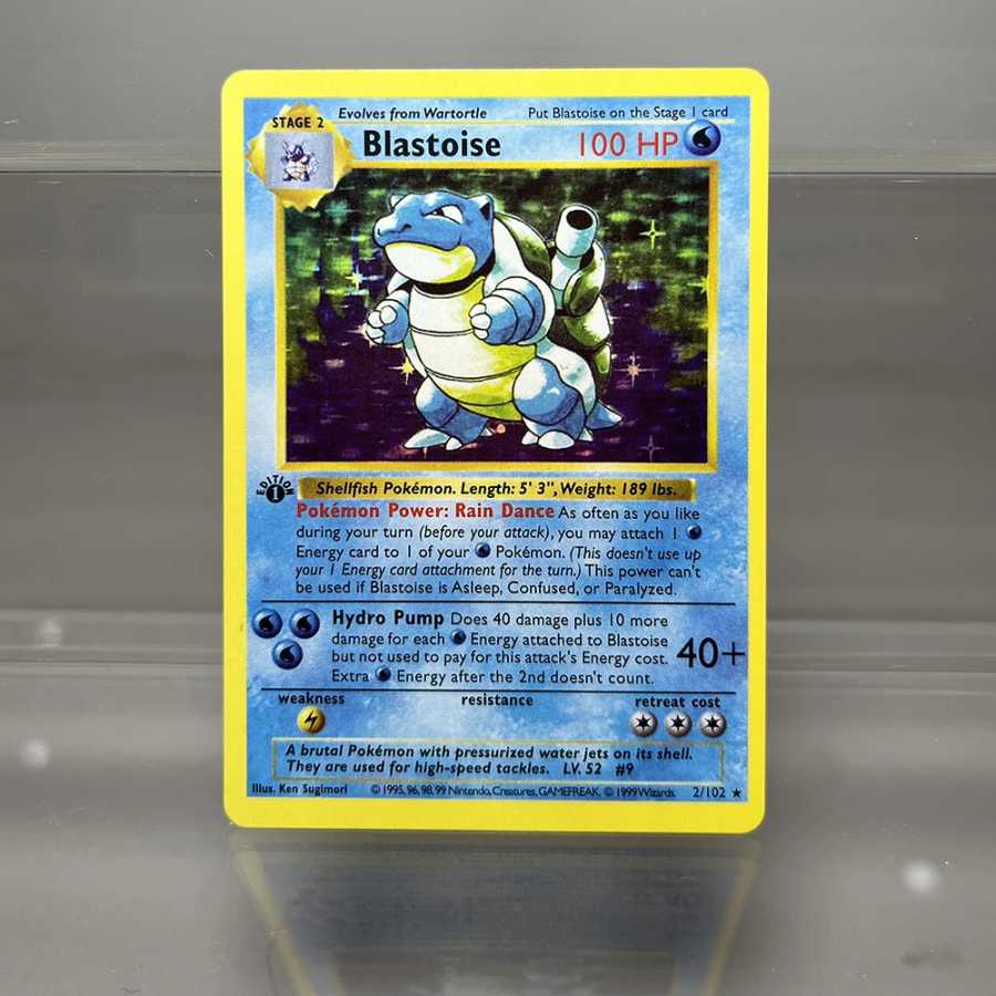 Фотография №1 товара Карты PKM, 1-е издание Charizard Blastoise Dragonite 1996, базовый набор,
