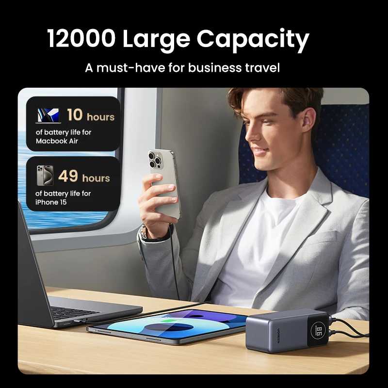 Фотография №2 товара UGREEN Nexode Mini 100 Вт 12000 мАч Power Bank 20000