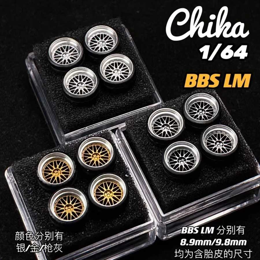 Модифицированные колеса Чика 1/64, колеса 9 мм BBS LM VSXX Играйте в транспортные средства и модели