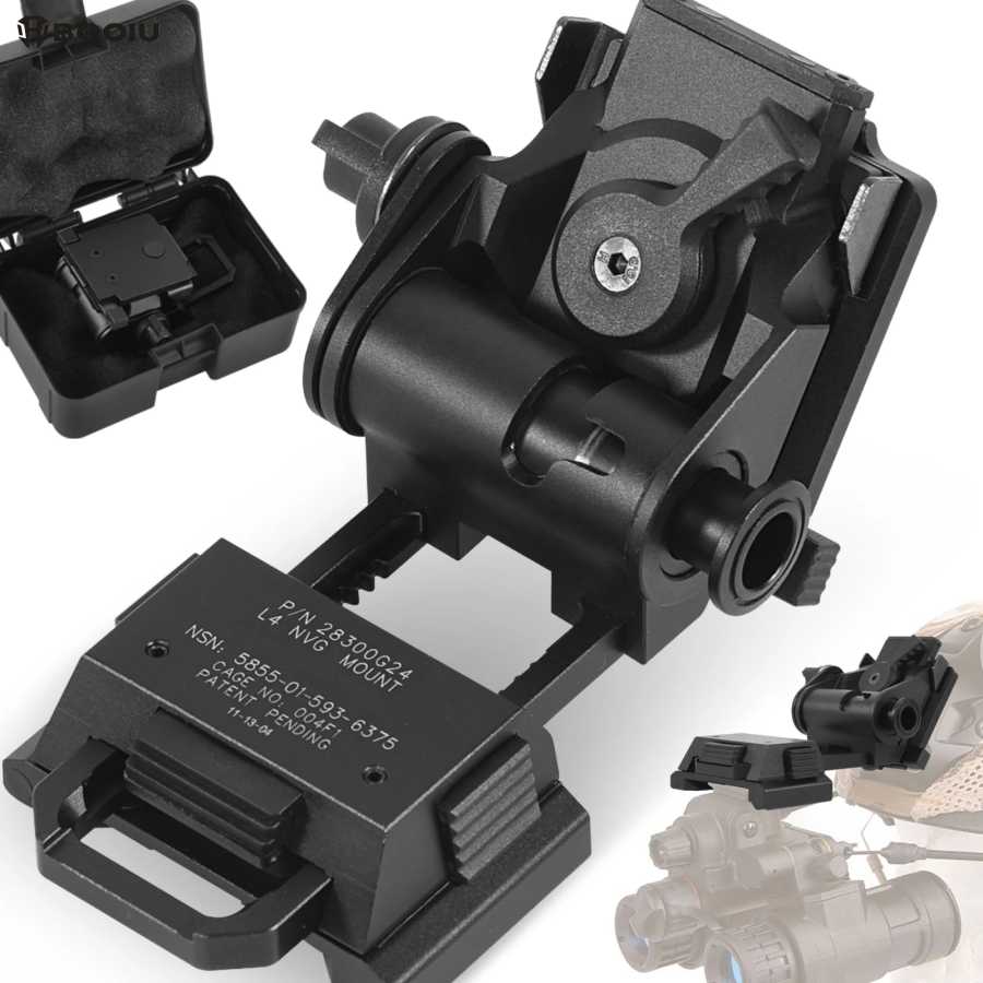 BOOIU металлический L4G24 NVG держатель для крепления на шлем ночного видения стент очки крепление для спорта на открытом воздухе тактический кронштейн для шлема для PVS15/18 Аварийные средства безопасности