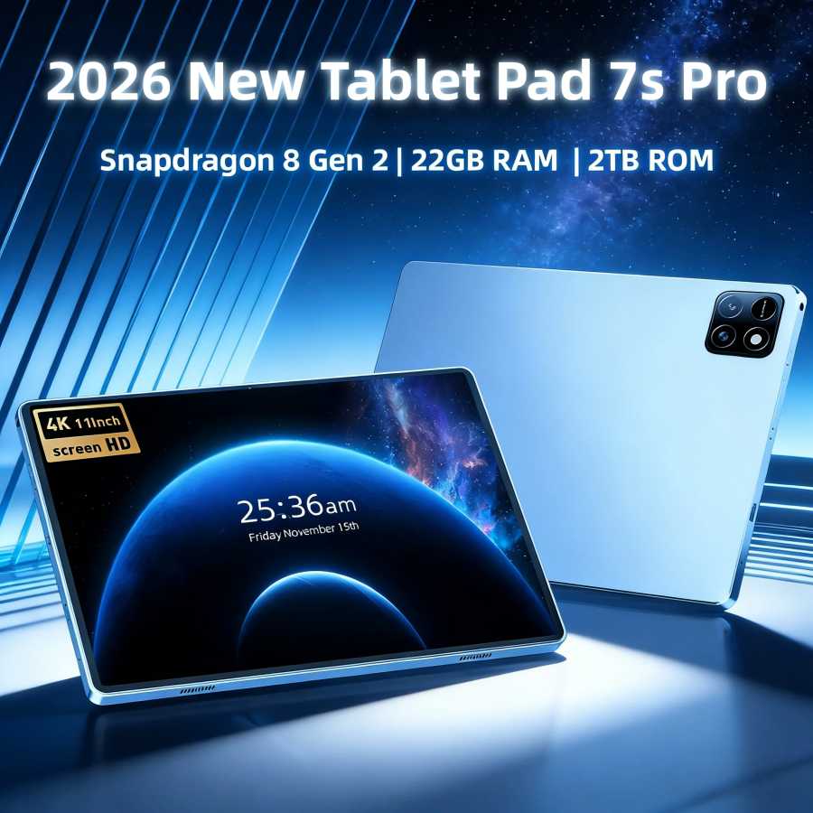 2026 Новая глобальная оригинальная версия планшета Pad 7s Pro Ultra на Snapdragon 8 Gen 3, Android 14, HD 4K, 22 ГБ + 2 ТБ, с двумя SIM-картами, 5G, Wi-Fi, 120 Гц Аксессуары и запчасти для планшетов