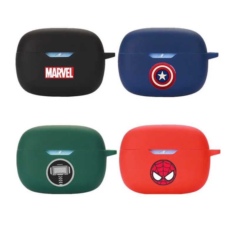 Чехол для наушников Beast Kingdom Marvel для JBL Wave Beam/Beam 2, силиконовый защитный чехол для беспроводных наушников с крючком Портативное аудио и видео