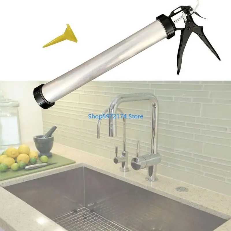 Фотография №2 товара Y3NB 400-600ML Профессиональный цельнометаллический пистолет для сверхмощного герметика