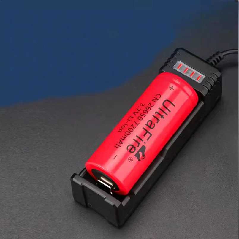 Фотография №1 товара Универсальное USB-умное зарядное устройство с одним слотом 26650 10440 14500