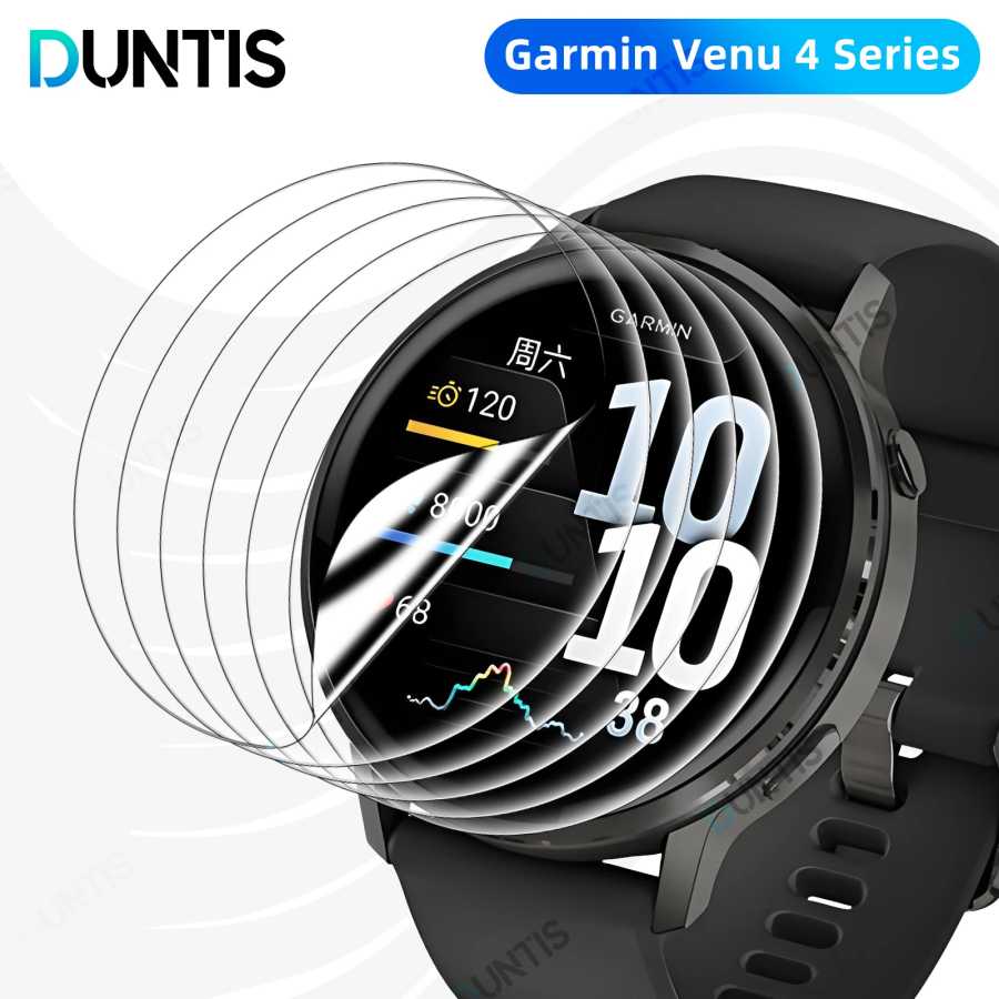 Защитная пленка для экрана Garmin Venu 4, 45 мм, 41 мм, гидрогелевая пленка против царапин, HD прозрачная мягкая защитная пленка с полным покрытием, аксессуары Умная электроника