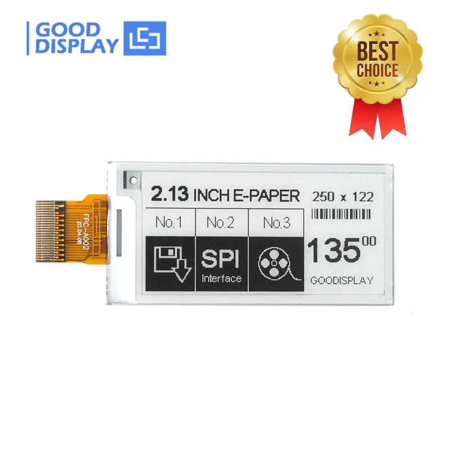 Дешевый модуль дисплея E-Paper 2.13 дюйма для Raspberry Pi, E-Ink дисплей 250x122 EPD с быстрой частотой обновления 1.5 с, GDEY0213B74 Серверы и промышленный компьютер