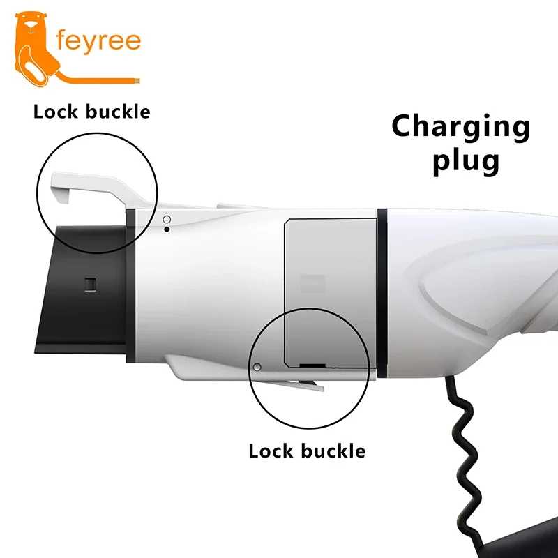 Фотография №5 товара Адаптер для зарядки электромобилей Feyree: Type2 IEC62196-2 на Type1, зарядное