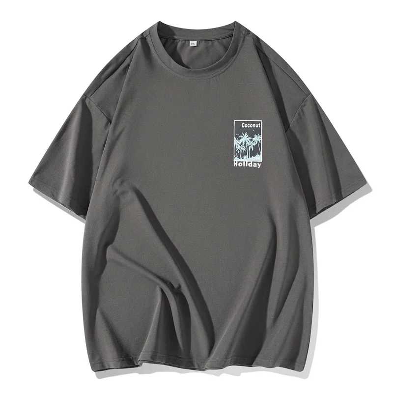 Фотография №3 товара Мужская хлопковая футболка больших размеров 6XL 7XL, большие футболки с