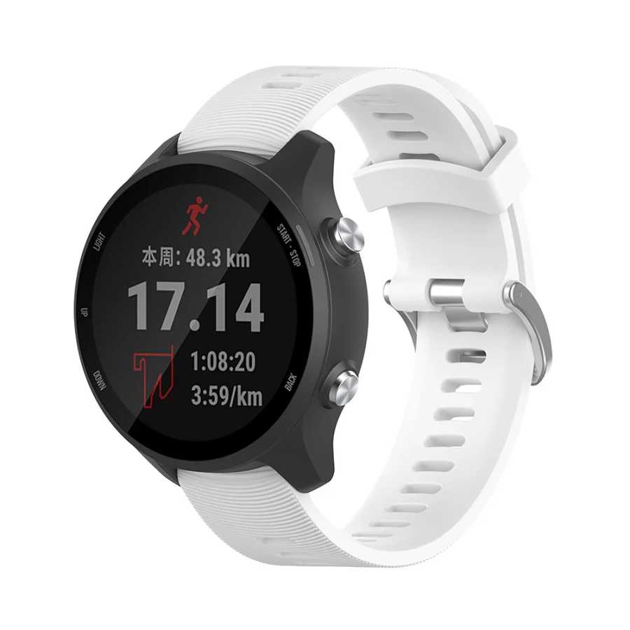 Фотография №3 товара Силиконовый ремешок 20 мм для Garmin Forerunner 245 245M 645,