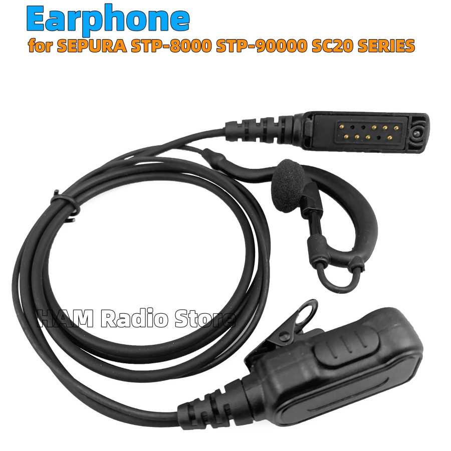 Гарнитура с микрофоном Walkie Talkie для Sepura STP8000 STP8030 STP8035 STP8038 STP8040 STP8080 STP9000 SC20 SC21 SCL3 Радио Walkie Talkie Аксессуары & Запчасти