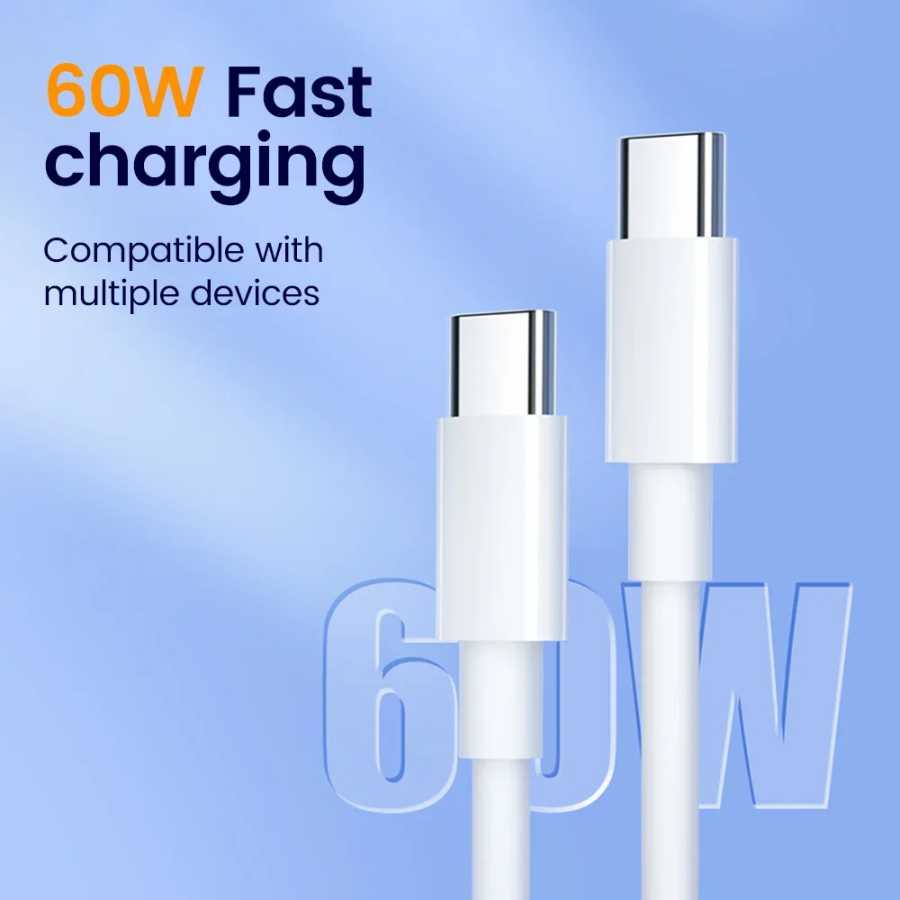 Фотография №1 товара Короткий 30-сантиметровый кабель типа C &mdash; USB C для быстрой