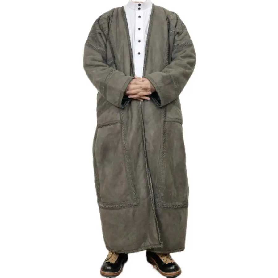 Фотография №5 товара 2025 скромный мужской мусульманский Тобе, свободный Dishdasha Jubba, арабский традиционный