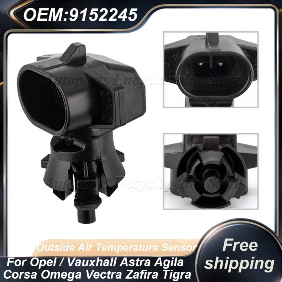 Датчик температуры наружного воздуха 9152245 90477289 Для Opel/Vauxhall Astra Agila Corsa Omega Vectra Zafira Tigra 1236284 Автомобильный Датчики