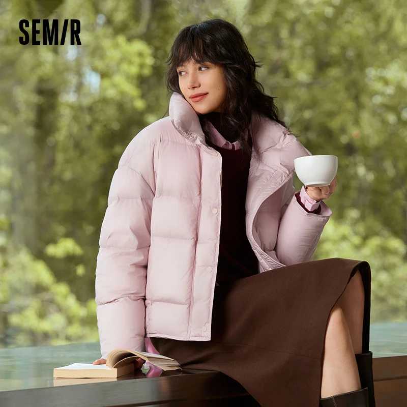 Фотография №2 товара Женская зимняя куртка Semir с наполнителем из гусиного пуха, водонепроницаемая,