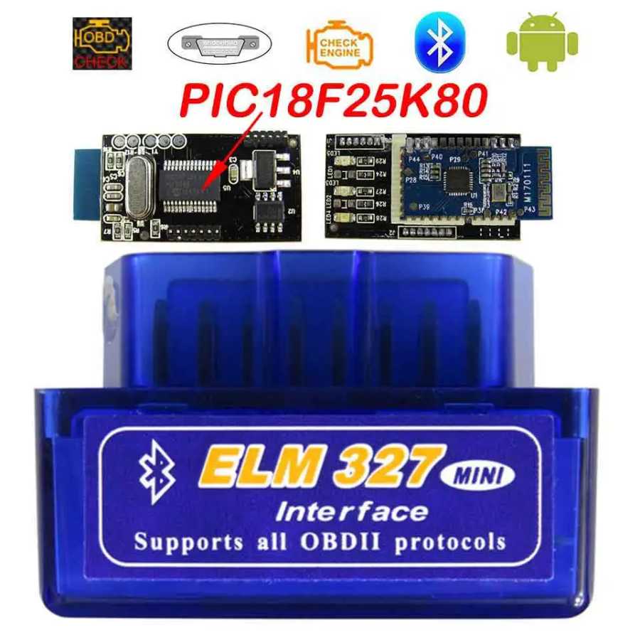 Суперминиатюрный Bluetooth-сканер Elm327 OBD2 V1.5 для диагностики автомобилей, Elm 327 V 1.5 OBD 2, диагностический инструмент для авто Elm-327 OBDII. Инструмент для ремонта автомобилей