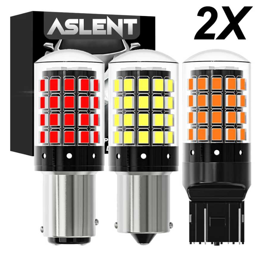 2 шт. 1156 BA15S P21W BAU15S PY21W 7443 W21/5W T20 7440 W21W WY21W 1157 P21/5W BAY15D 54 Светодиодные лампы CanBus Лампы указателей поворота Автомобильные фары