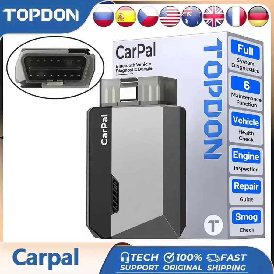 TOPDON Carpal OBD2 сканер для автомобиля, инструмент для диагностики всех систем, проверка здоровья автомобиля, проверка смога, проверка батареи, IOS Android BT 5,0 Инструмент для ремонта автомобилей